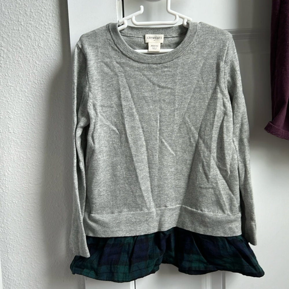 Crewcuts 4-5T (xs) plaid set